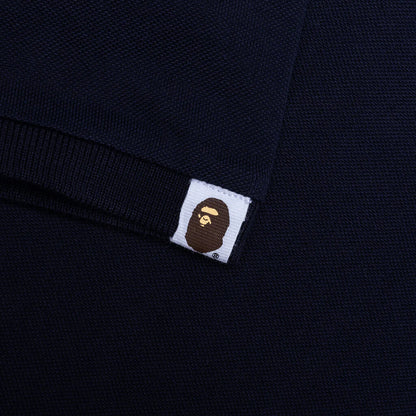 Kids One Point Polo Shirt Navy