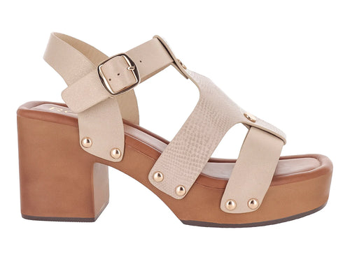 Sandalias Roze Beige para Mujer