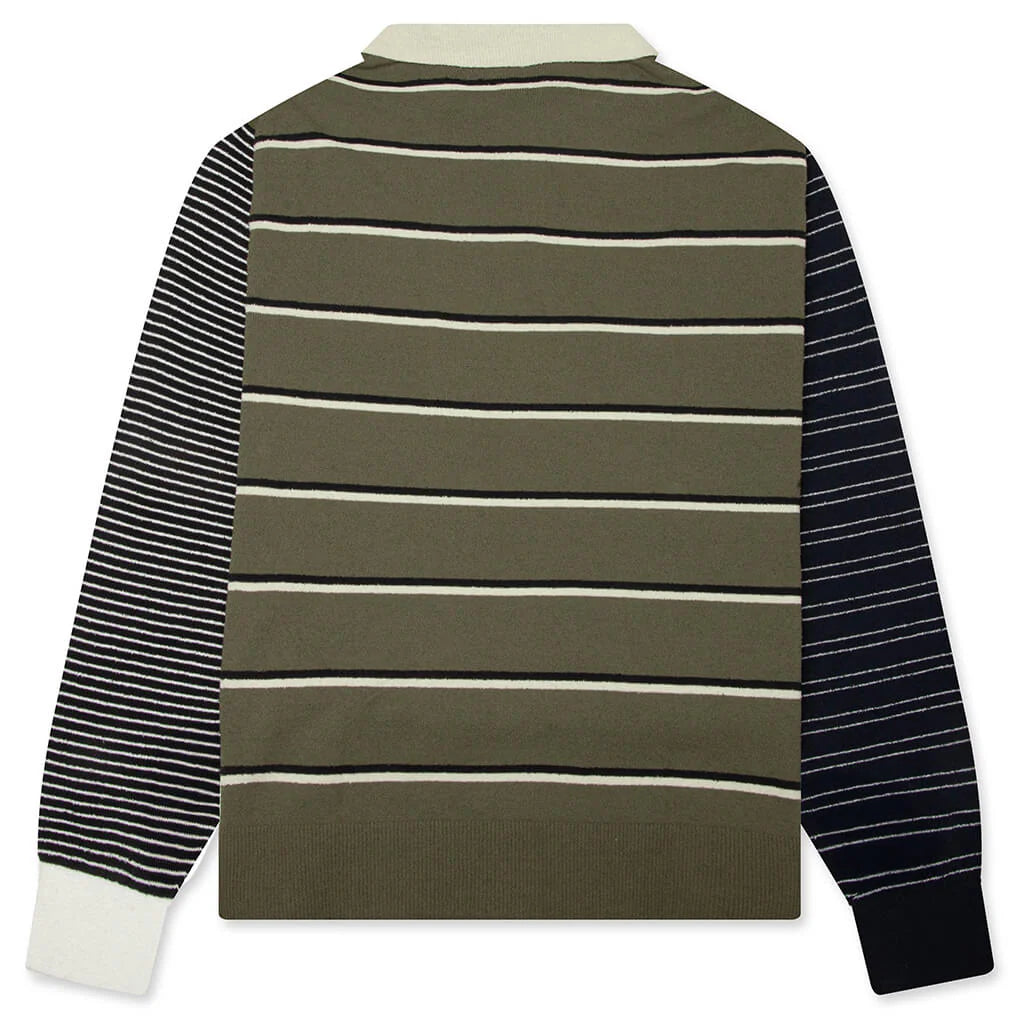 adidas Originals x Song for the Mute 007 Long Sleeve Polo Olive Strata Alumina Black