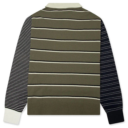 adidas Originals x Song for the Mute 007 Long Sleeve Polo Olive Strata Alumina Black