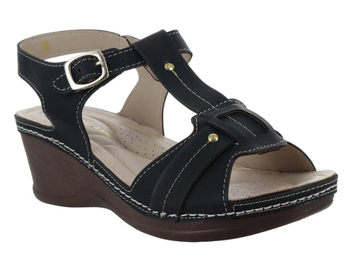 Sandalias Plataforma MeliAna Olmeca Negro para Mujer