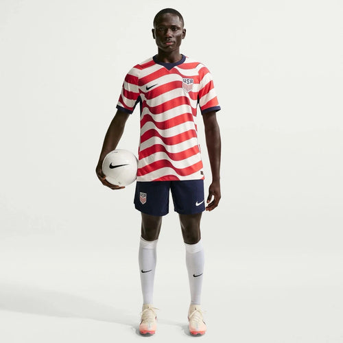 Nike USMNT Match Home Mens Soccer Jersey 2026 White Red Blue