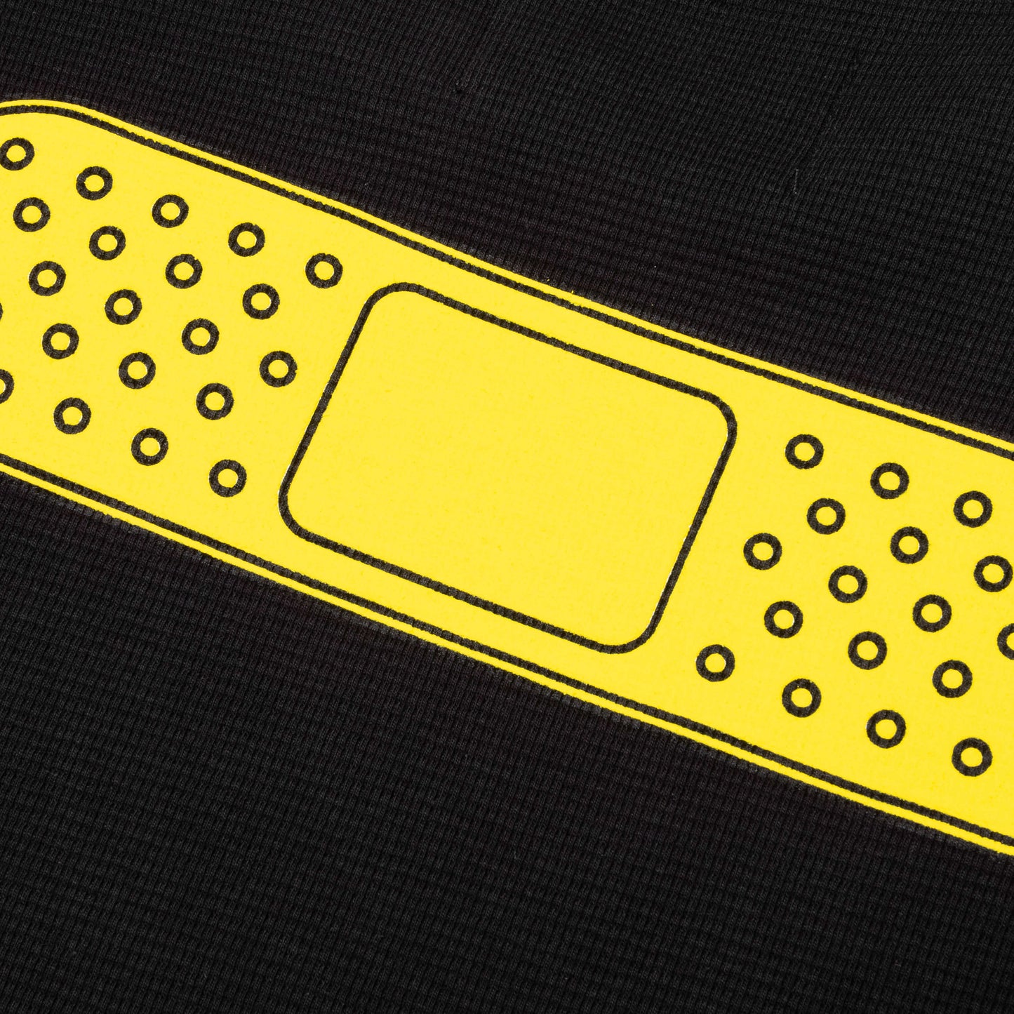39 Waffle Tee Black Yellow