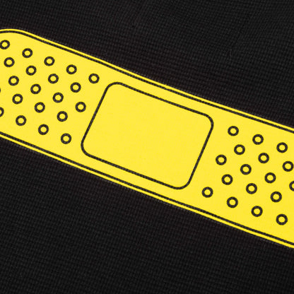 39 Waffle Tee Black Yellow
