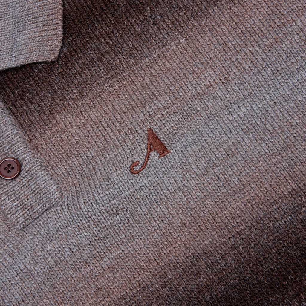 Knit Polo Brown
