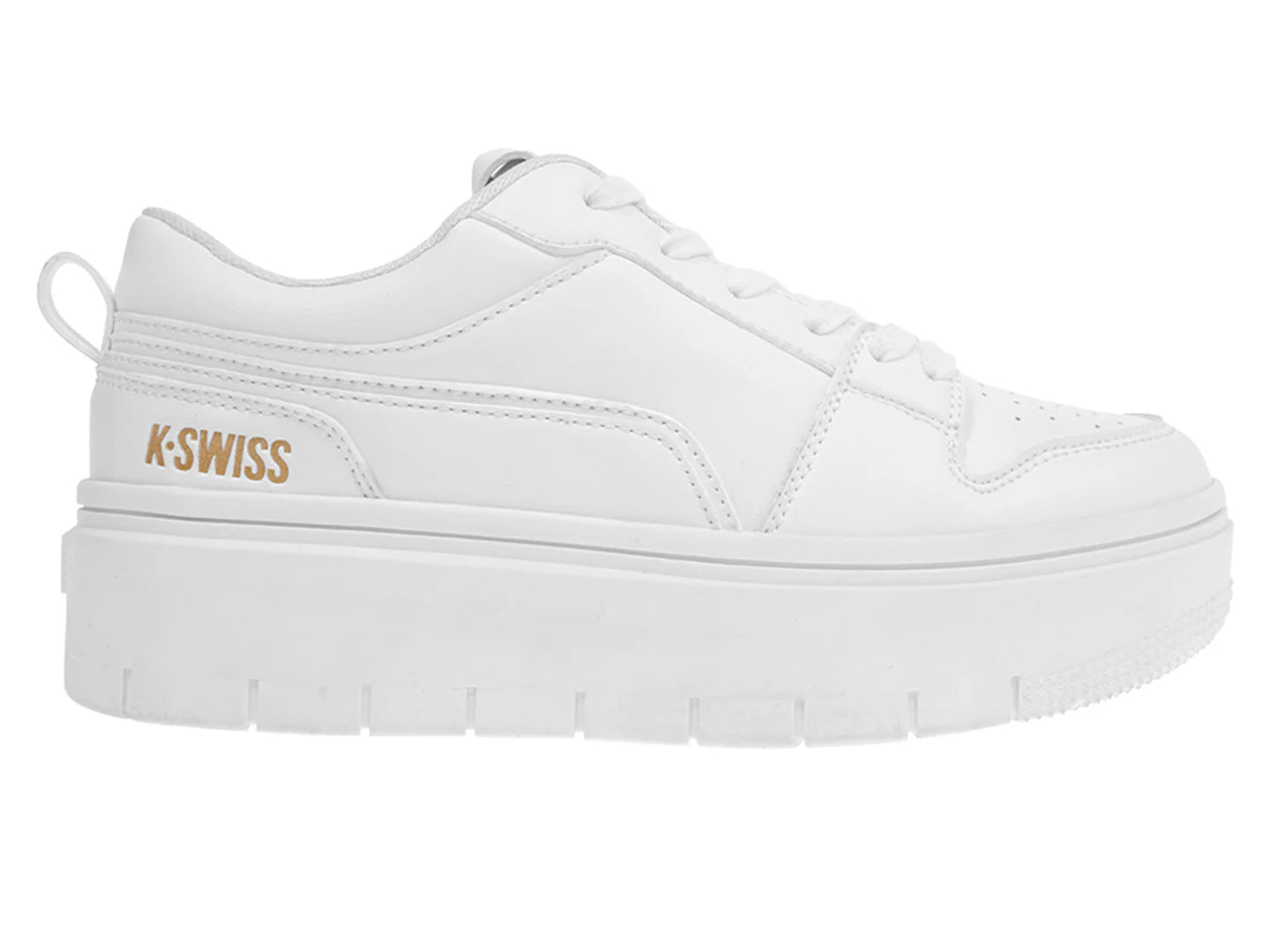 Tenis K SWISS Nindu Blanco y Dorado para Mujer