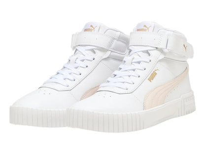 Tenis PUMA Carina 20 Mid Blanco y Rosa para Mujer
