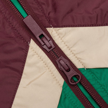 Track Jacket Camel Maroon Green