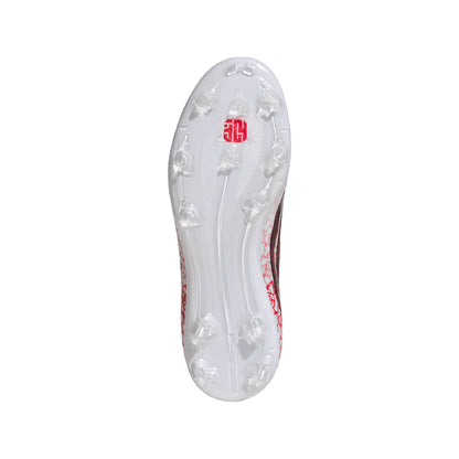 adidas F50 Elite Laceless FG Firm Ground Youth Soccer Cleats White Black Red