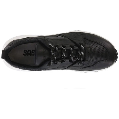 Men's Low Country-Y Lace Up Sneakers in Black Perf