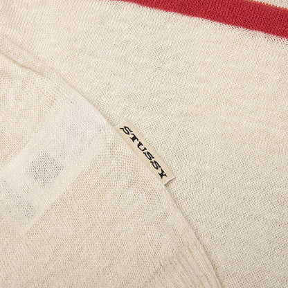 Lightweight Striped Sweater Bone