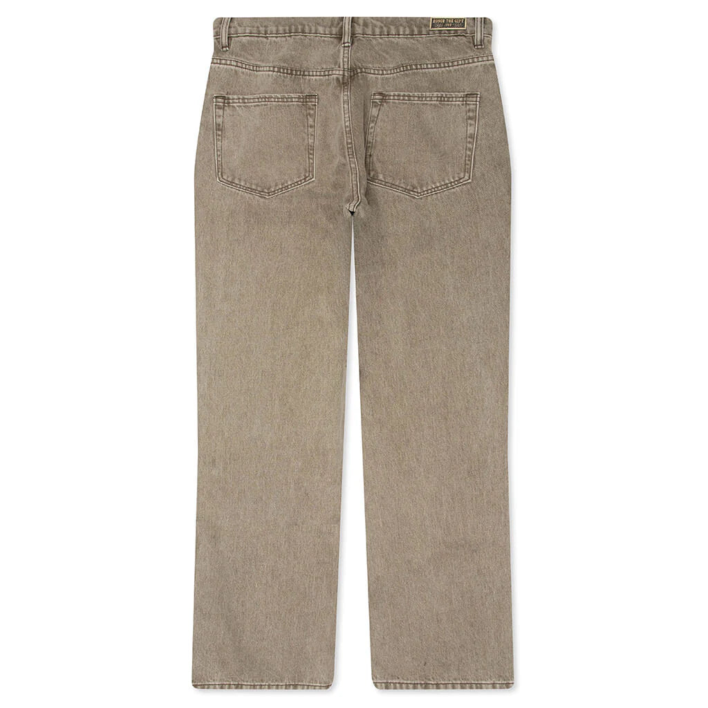 Washed Twill Pant Taupe