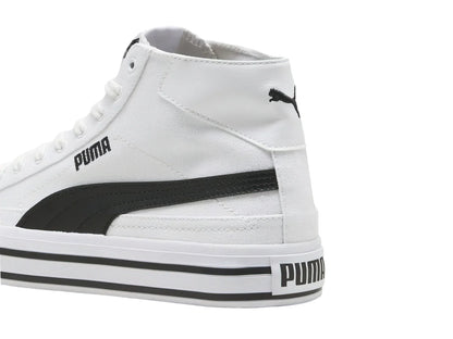 Tenis PUMA Court Classic Vulc Mid Blanco y Negro para Hombre