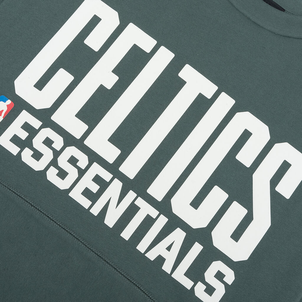 Fear of God Essentials x NBA Celtics Sport Crewneck Balsam Green