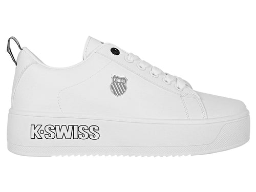 Tenis K SWISS Trinity Platform Blanco y Negro para Mujer
