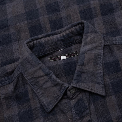 Flannel Shirt 7 Cuts Shirt Over Dye Purple