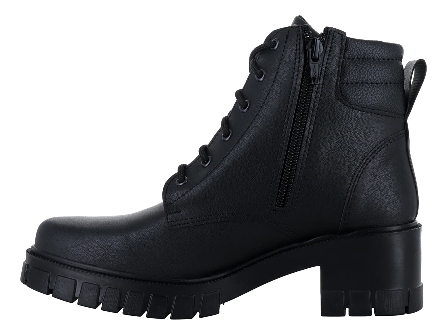Botines Luna Rosa Negros con Cadena para Mujer