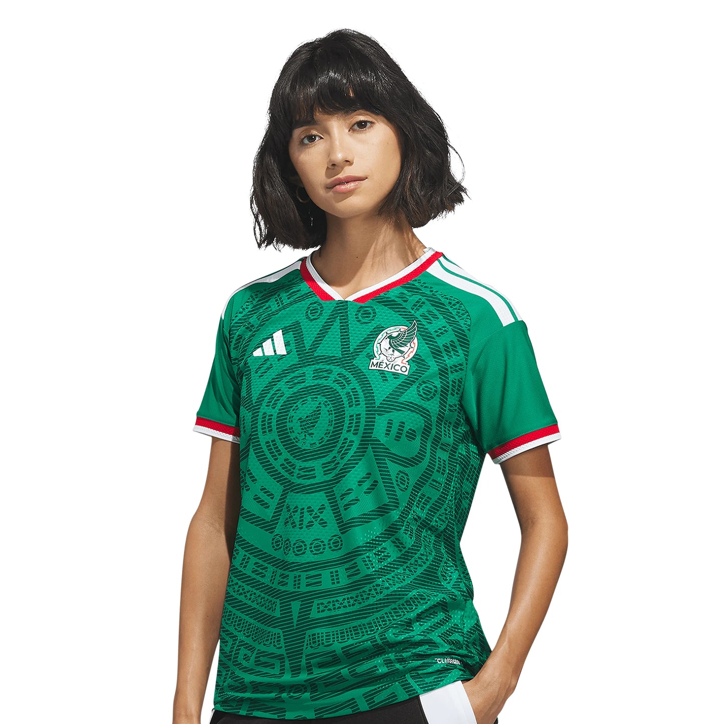 adidas Mexico Home Authentic Womens Soccer Jersey Green
