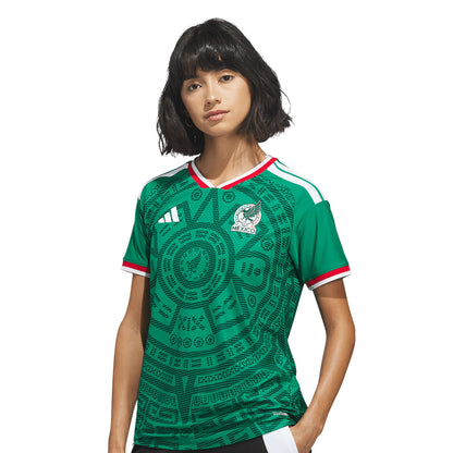 adidas Mexico Home Authentic Womens Soccer Jersey Green