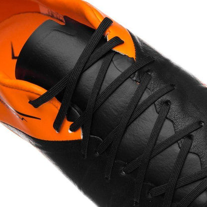 Nike Hypervenom Phinish Leather FG Firm Ground Soccer Cleats Black Total Orange