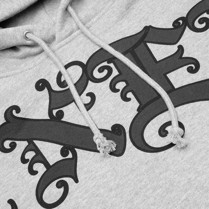 Old English Hoodie Heather Grey