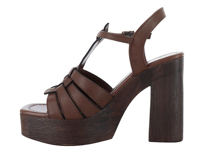 Sandalias Senties Café para Mujer