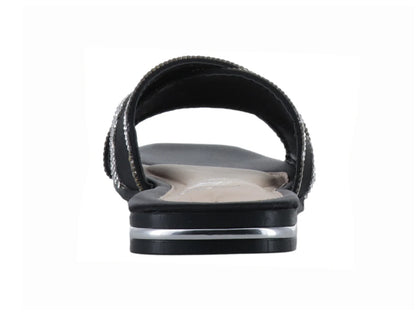 Sandalias MELIANA Negras con Brillos para Mujer