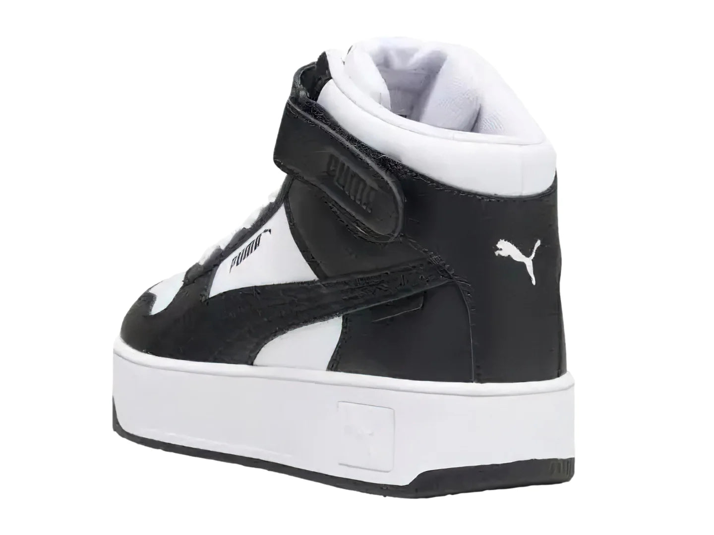 Tenis PUMA Carina Street Mid Blancos y Negros para Mujer