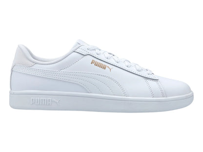 Tenis PUMA Smash 30 L Blanco con Oro para Mujer