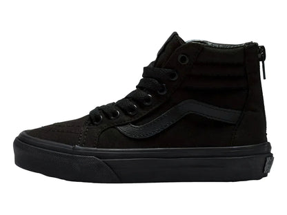 Tenis Vans Sk8 Hi Zip Negros para Niño