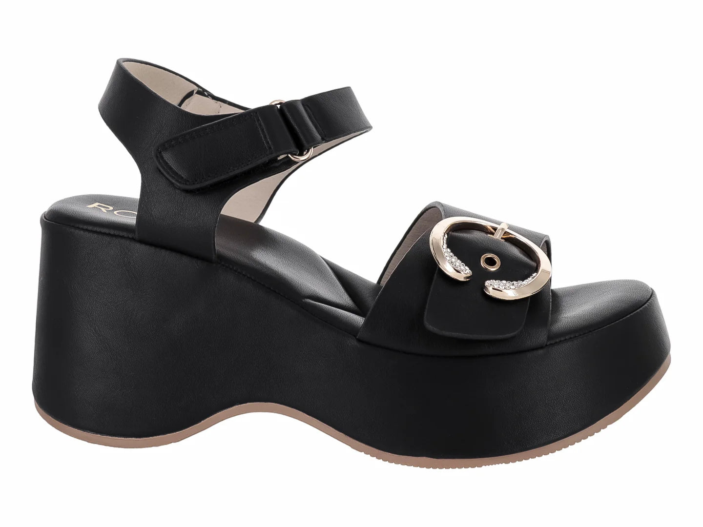 Sandalias ROZE Plataforma Negro para Mujer