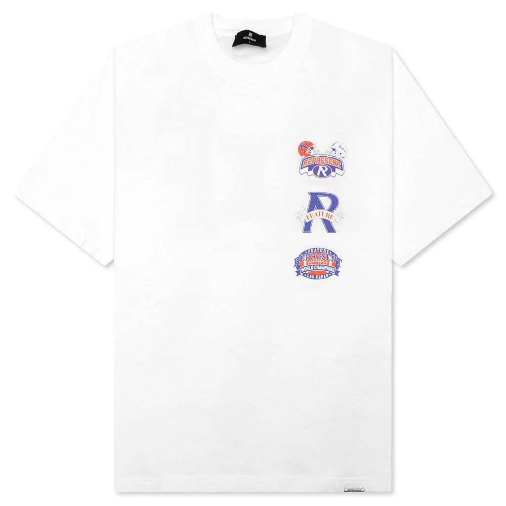 Feature x Represent Multi Logo T Shirt Flat White
