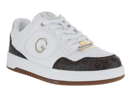 Tenis GBG Blanco Chocolate y Dorado para Mujer