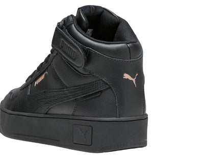 Tenis PUMA Carina Street Mid Negro y Oro para Mujer