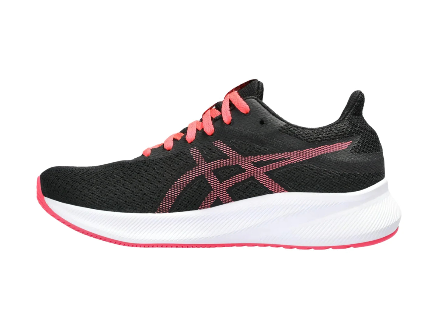 Tenis ASICS Patriot 13 Negro y Rosa para Mujer