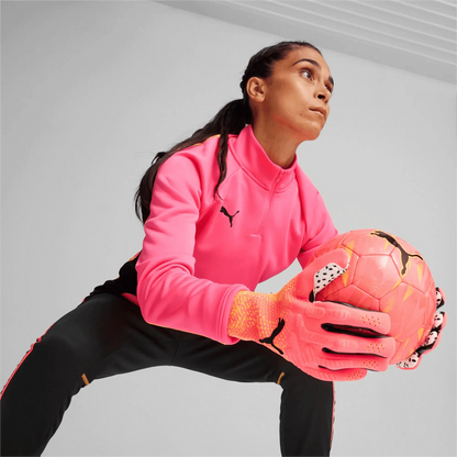 PUMA Future Ultimate NC Goalkeeper Gloves Sunset Glow Sun Stream Black
