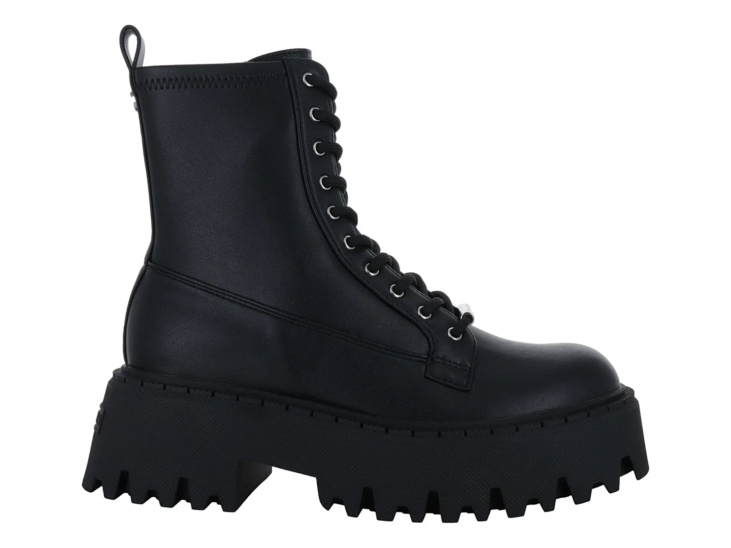 Botines Combat Steve Madden Negros para Mujer