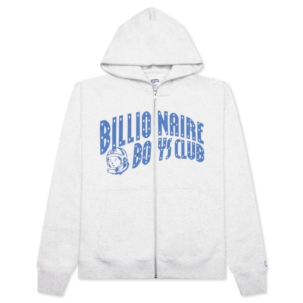 BB Arch Full Zip Hoodie Heather Grey