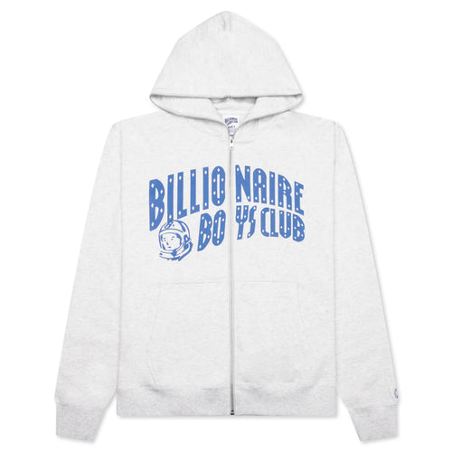 BB Arch Full Zip Hoodie Heather Grey