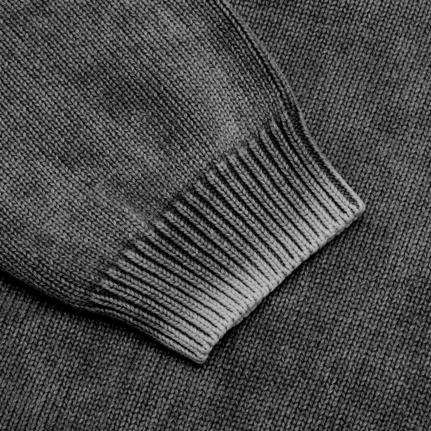 Faded Cotton Crew Black