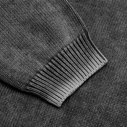 Faded Cotton Crew Black