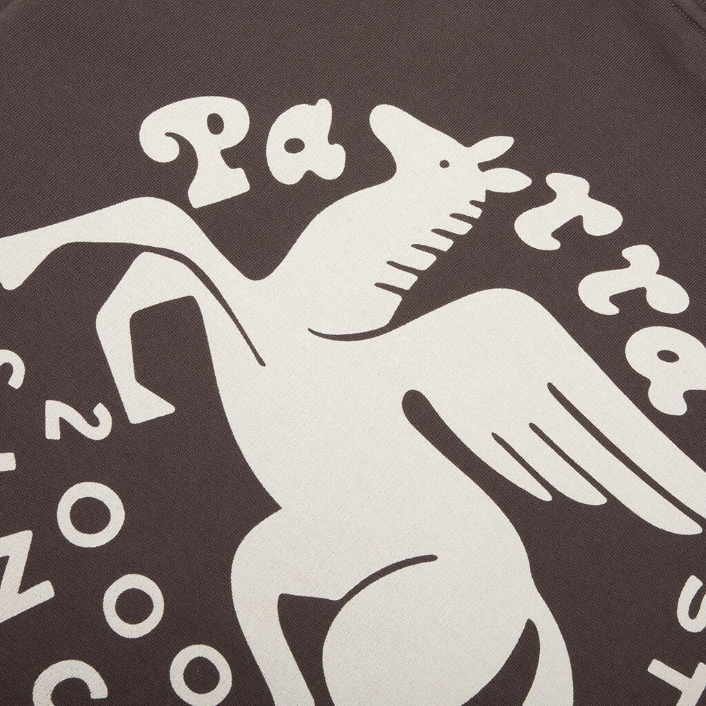 Gasoline Crew Neck Sweatshirt Brown