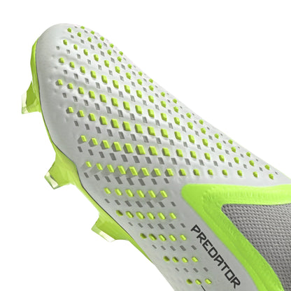 adidas Predator Accuracy FG Firm Ground Cleats White Black Lucid Lemon
