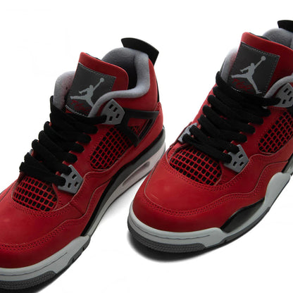 Air Jordan 4 Retro Toro Bravo GS Fire Red White Black Cement Grey