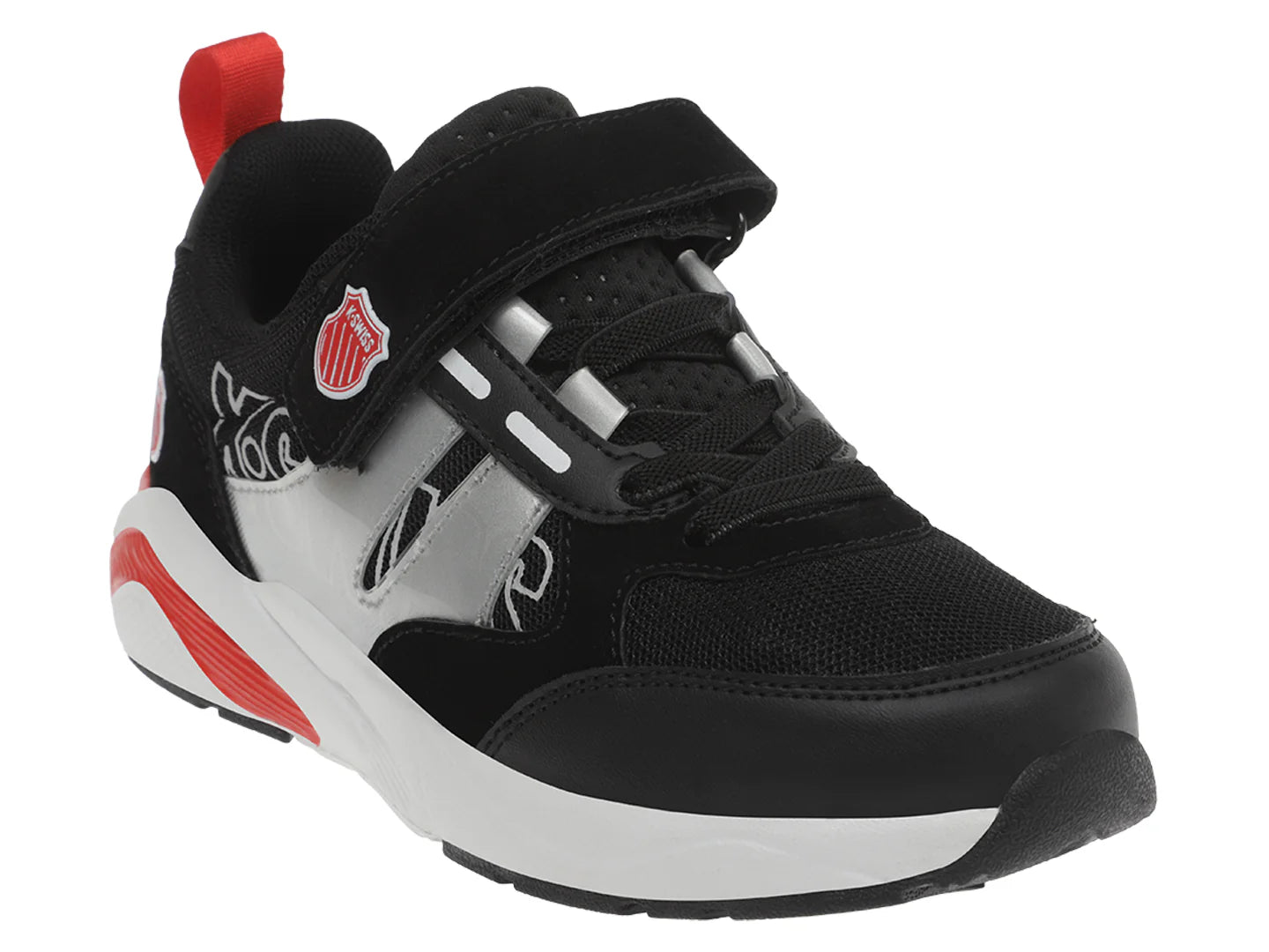 Tenis K SWISS Negro y Rojo para Niño