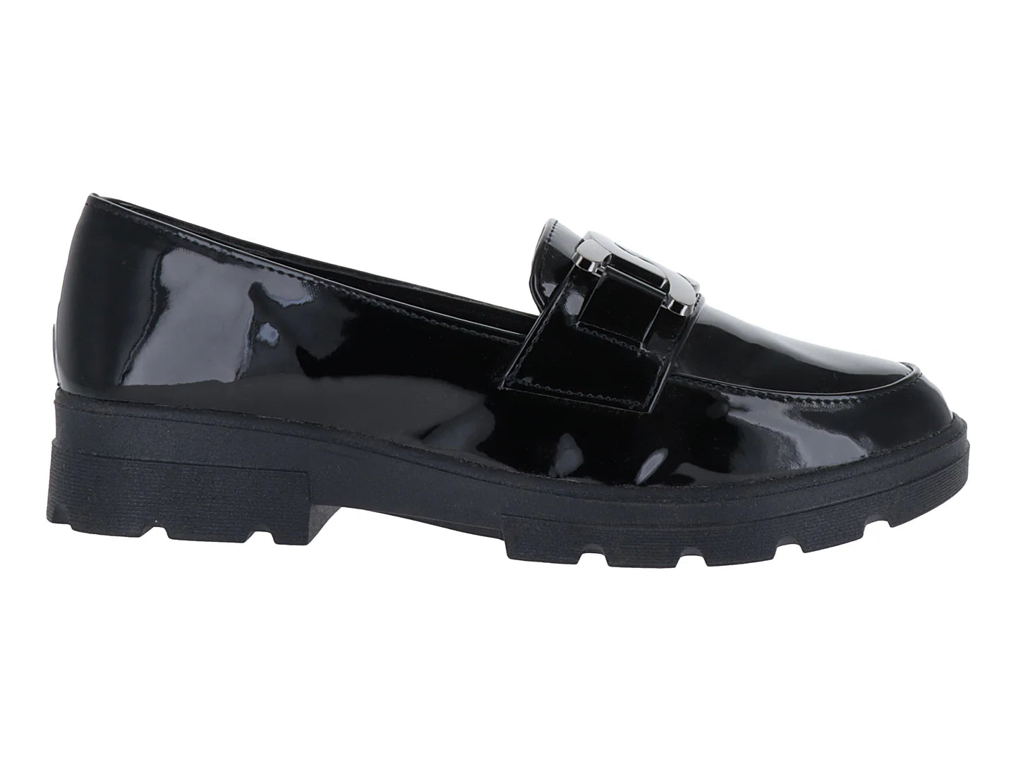 Zapatos Mocasines Maxim Charol Negro para Mujer