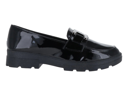 Zapatos Mocasines Maxim Charol Negro para Mujer