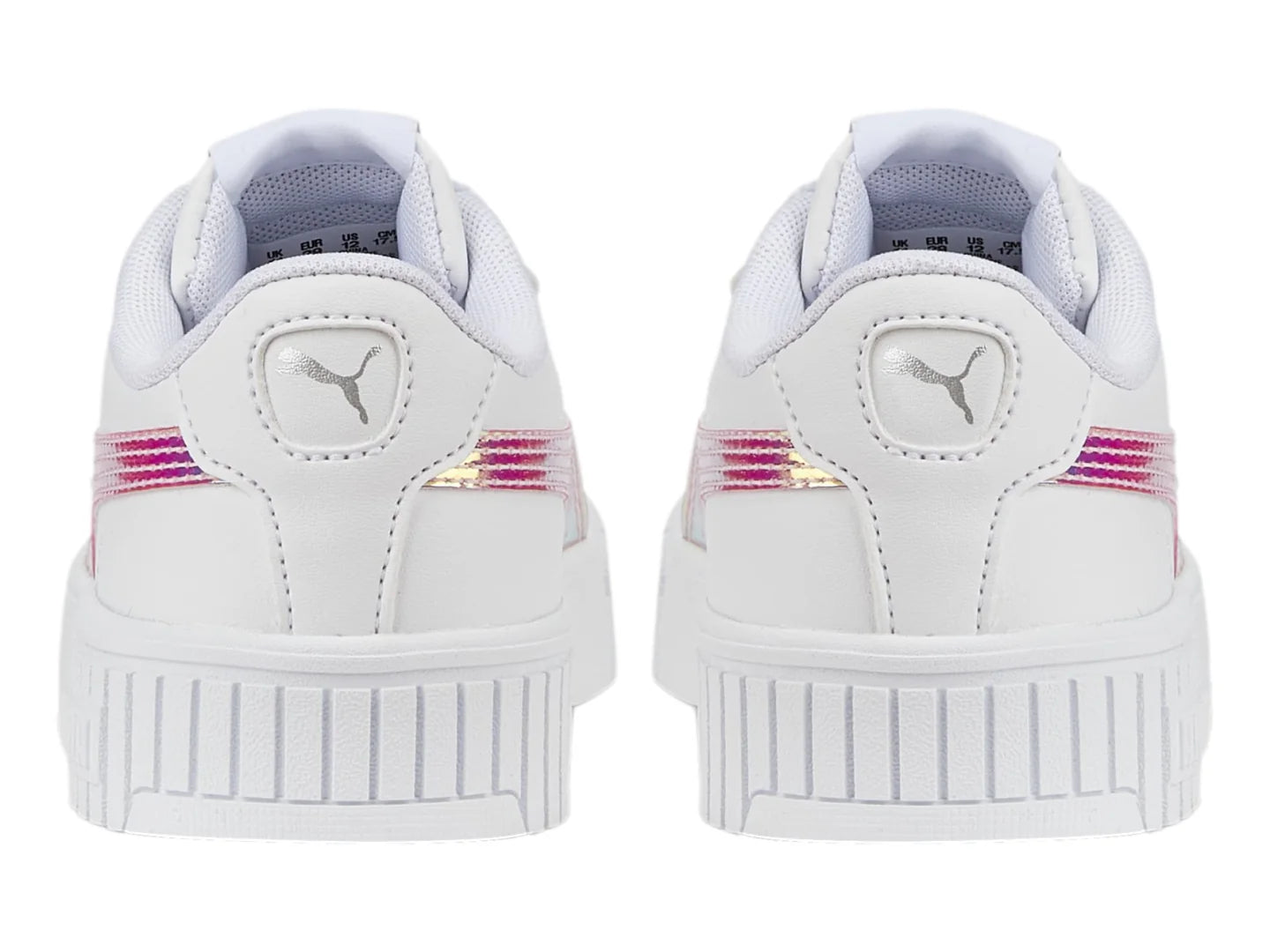 Tenis PUMA Carina 20 Holo Blanco y Plata para Niña