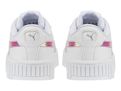 Tenis PUMA Carina 20 Holo Blanco y Plata para Niña