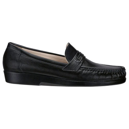 Men's Ace Slip On Loafer in Black Leather